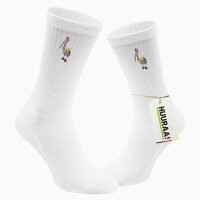 Unisex Socken Pelikan Colorful Größe 37/46 White Motiv Tennissocken
