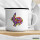 Emaille Tasse Hase Colorful 300ml Vintage Emaille Becher