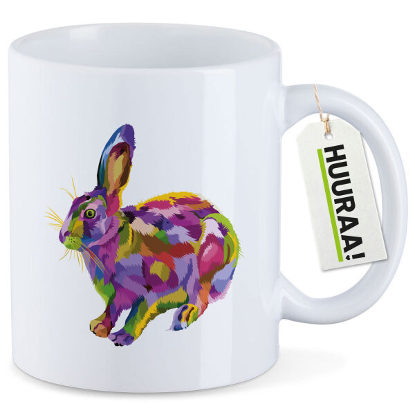 Kaffeetasse Hase Colorful 330ml