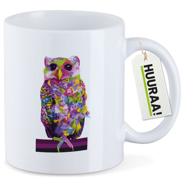 Kaffeetasse Eule Colorful 330ml