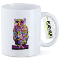 Kaffeetasse Eule Colorful 330ml