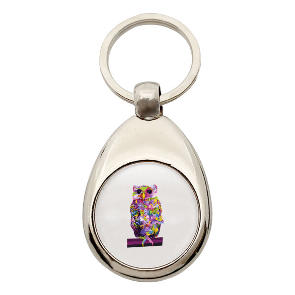 Schlüsselanhänger Eule Colorful