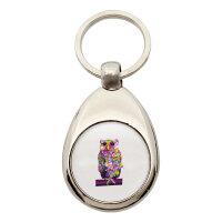 Schlüsselanhänger Eule Colorful