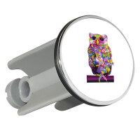 Waschbeckenstöpsel Eule Colorful 4cm Abflussstopfen