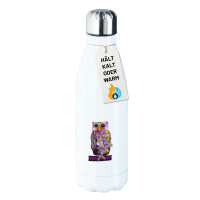Trinkflasche Eule Colorful 500ml Edelstahl Wasserflasche