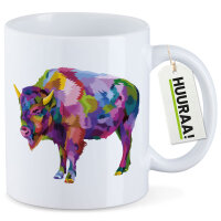 Kaffeetasse Bison Colorful 330ml