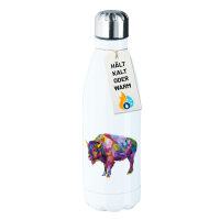 Edelstahl-Trinkflasche Bison Colorful 500ml Wasserflasche
