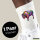 Unisex Socken Bison Colorful Größe 37/46 White Motiv Tennissocken