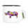Emaille Tasse Nashorn Colorful 300ml Vintage Emaille Becher