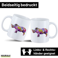 Kaffeetasse Nashorn Colorful 330ml