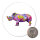 Magnet Nashorn Colorful 59mm Kühlschrankmagnet Flaschenöffner