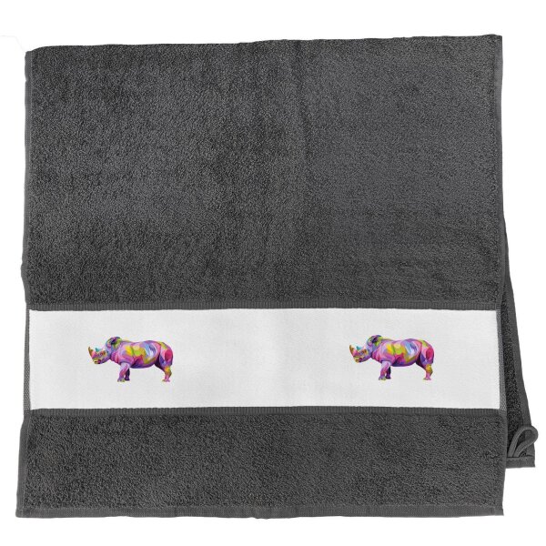Handtuch Nashorn Colorful 50x100cm