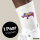 Unisex Socken Nashorn Colorful Größe 37/46 White Motiv Tennissocken