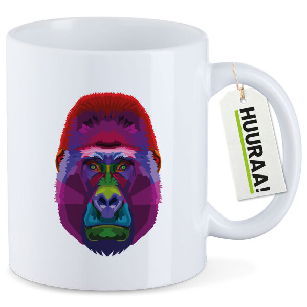Kaffeetasse Gorilla Colorful 330ml