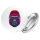 Button Gorilla Colorful rund