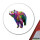 Aufkleber Bär Colorful 10cm