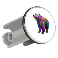 Waschbeckenstöpsel Bär Colorful 4cm Abflussstopfen