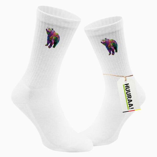 Unisex Socken Bär Colorful Baumwolle