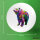 Button Bär Colorful rund