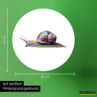 Aufkleber Schnecke Colorful 10cm