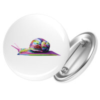 Button Schnecke Colorful rund