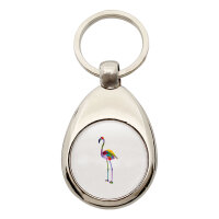 Schlüsselanhänger Flamingo Colorful