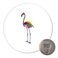 Magnet Flamingo Colorful 59mm Kühlschrankmagnet
