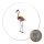 Magnet Flamingo Colorful 59mm Kühlschrankmagnet