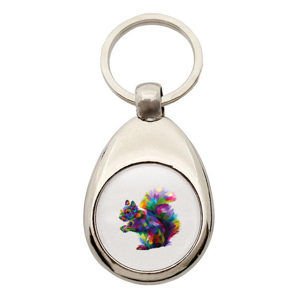 Schlüsselanhänger Eichhörnchen Colorful