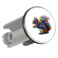 Waschbeckenstöpsel Eichhörnchen Colorful 4cm