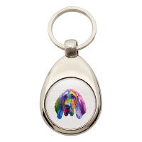 Schlüsselanhänger Bloodhound Colorful