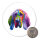 Magnet Bloodhound Colorful 59mm Kühlschrankmagnet
