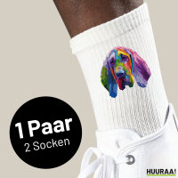 Unisex Socken Bloodhound Colorful Größe 37/46...
