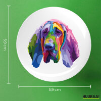 Button Bloodhound Colorful