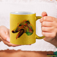 Glitzertasse Greyhound Colorful 330ml