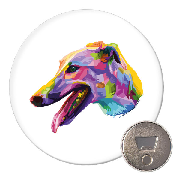 Magnet Greyhound Colorful 59mm Kühlschrankmagnet