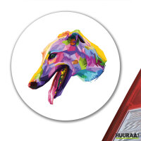 Aufkleber Greyhound Colorful 10cm
