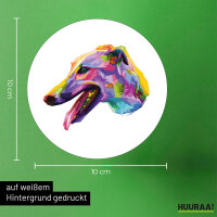 Aufkleber Greyhound Colorful 10cm