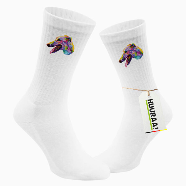 Unisex Socken Greyhound Colorful Baumwolle
