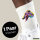 Unisex Socken Greyhound Colorful Größe 37/46 White Motiv Tennissocken