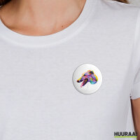 Button Greyhound Colorful rund