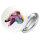 Button Greyhound Colorful rund