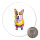 Magnet Corgi Colorful 59mm Kühlschrankmagnet