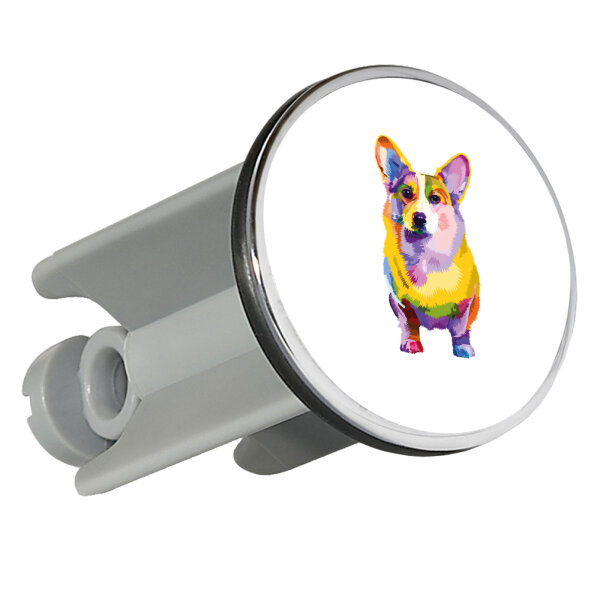 Waschbeckenstöpsel Corgi Colorful 4cm Abflussstopfen