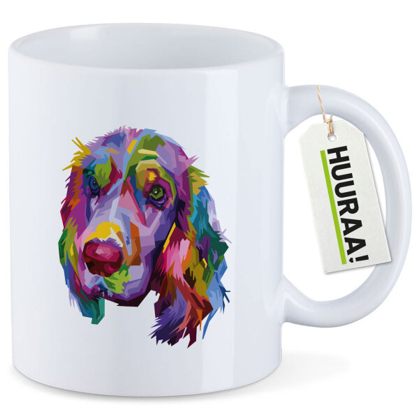 Kaffeetasse Cocker Spaniel Colorful 330ml