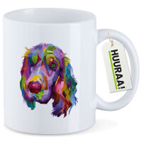 Kaffeetasse Cocker Spaniel Colorful 330ml