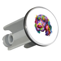 Waschbeckenstöpsel Cocker Spaniel Colorful 4cm...