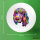 Button Cocker Spaniel Colorful rund