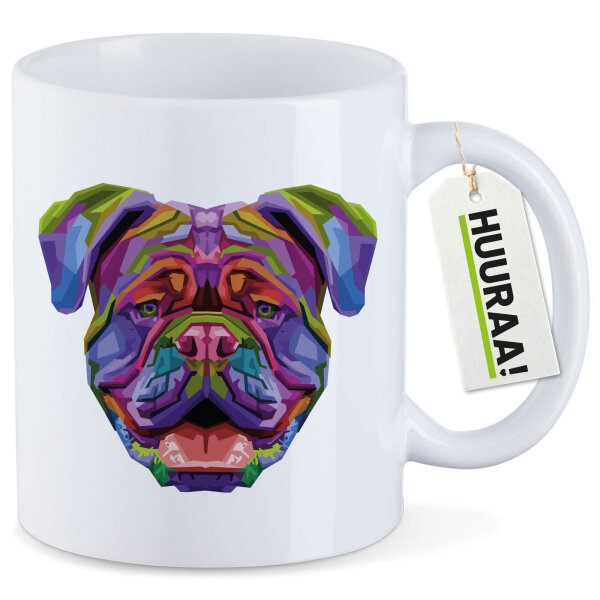Kaffeetasse British Bulldog Colorful 330ml