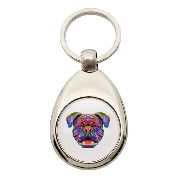 Schlüsselanhänger British Bulldog Colorful